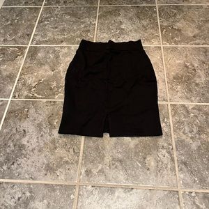 Black pencil skirt